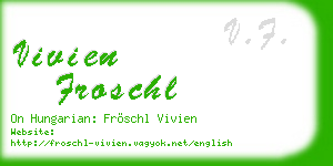 vivien froschl business card